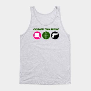 Original Team Arrow - Colorful Symbols - Weapons - Horizontal Version Tank Top